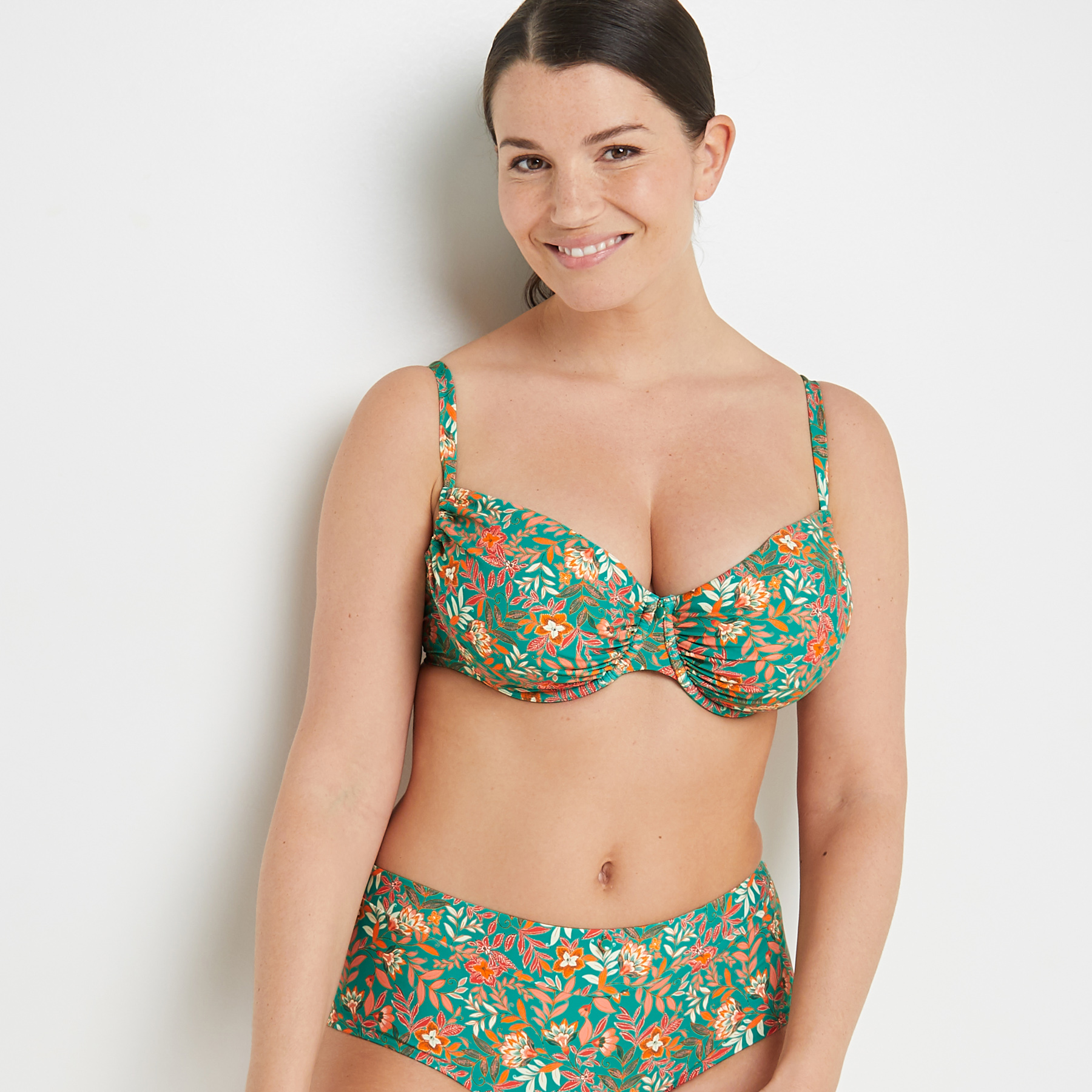 LAIKA MAILLOT DE BAIN CORBEILLE VERT