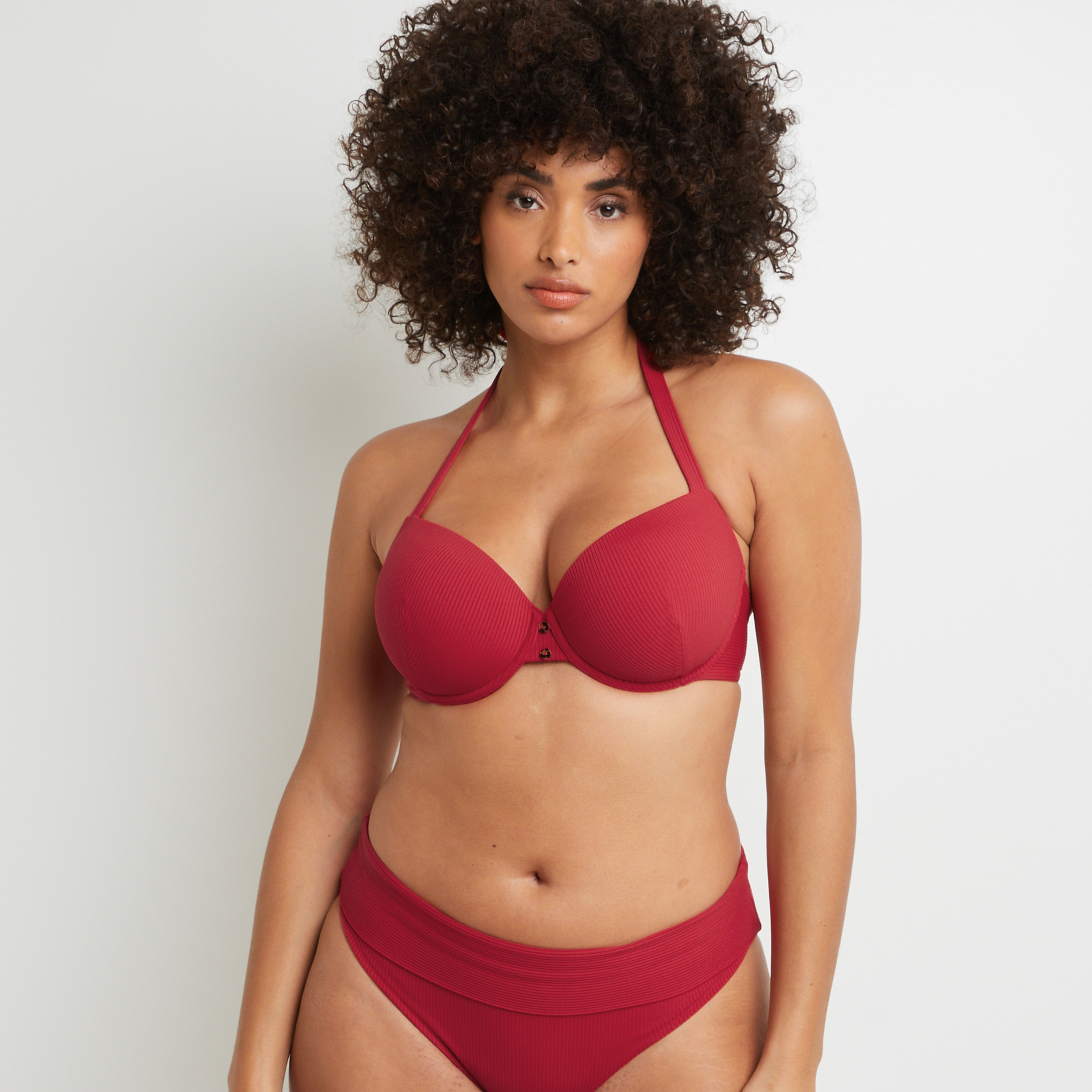 LOTUS MAILLOT DE BAIN COQUE MICROFIBRE ROUGE