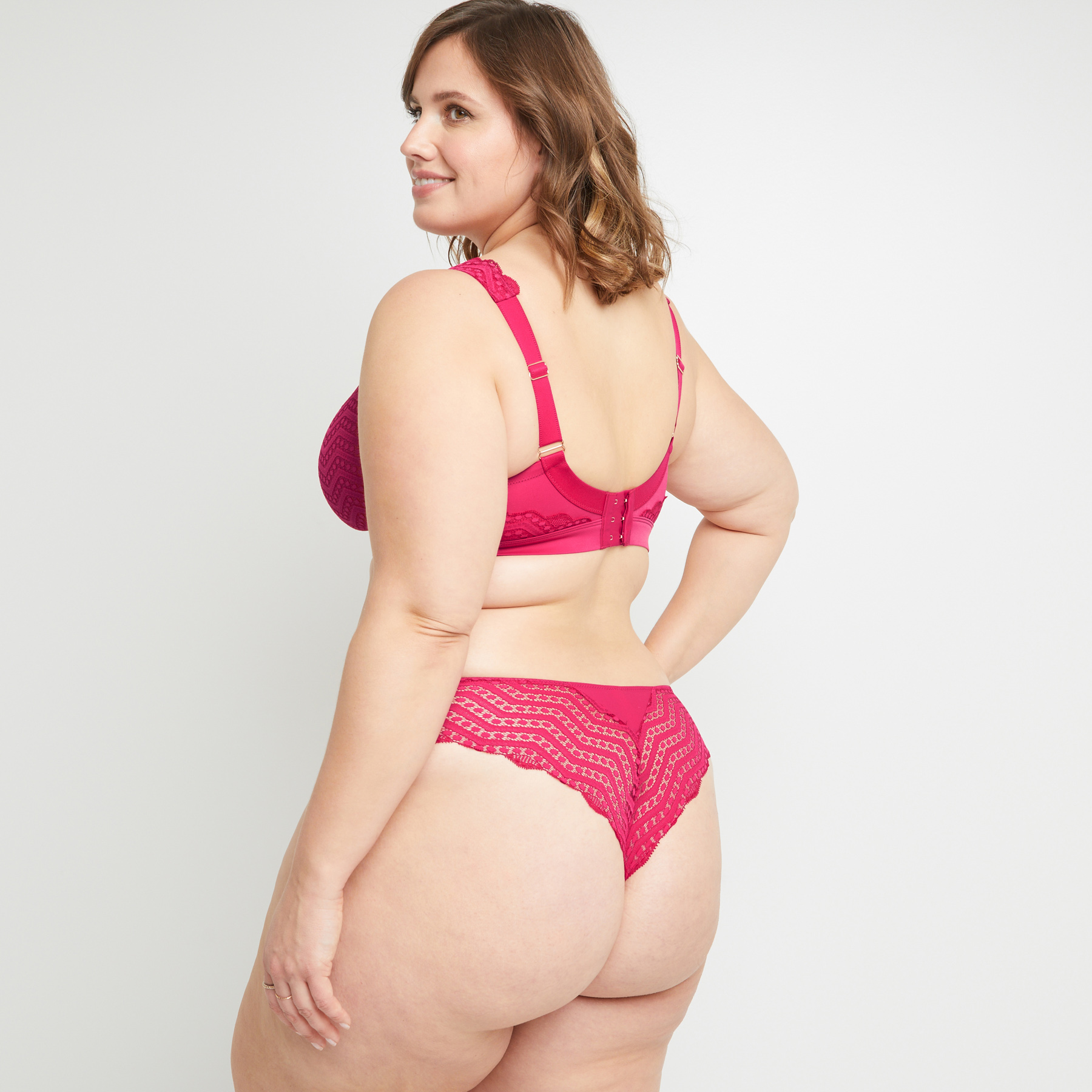 BEATRICE TANGA DENTELLE FUCHSIA