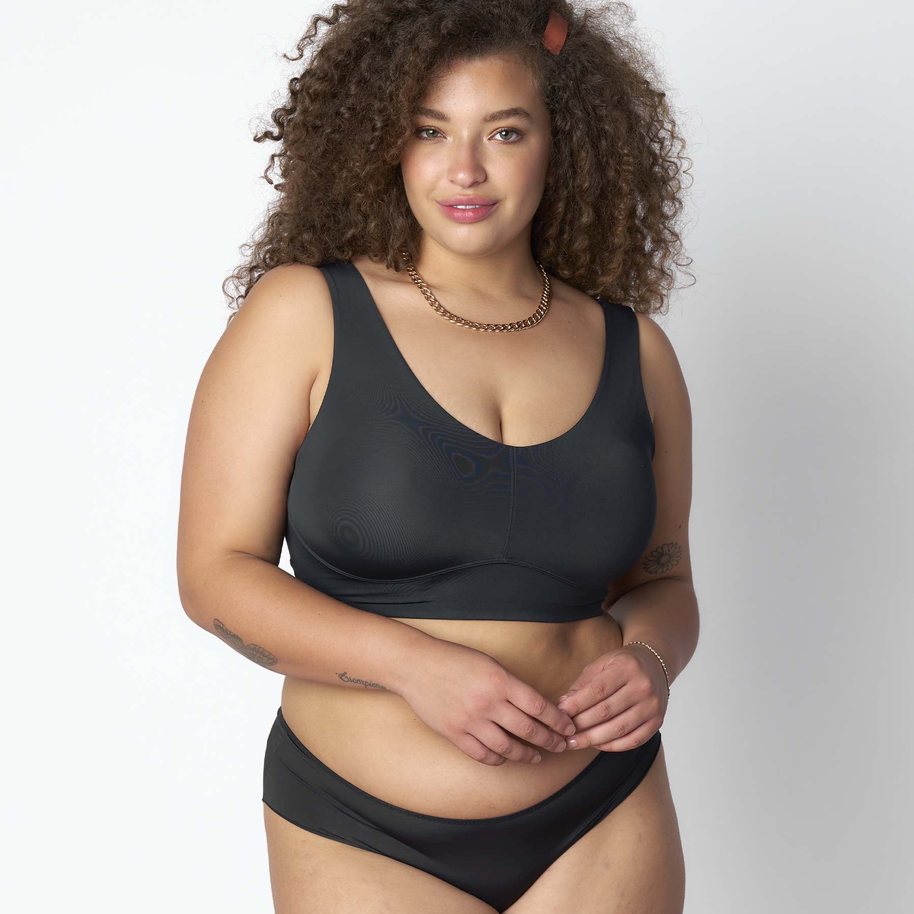 Shorty microfibre NOIR