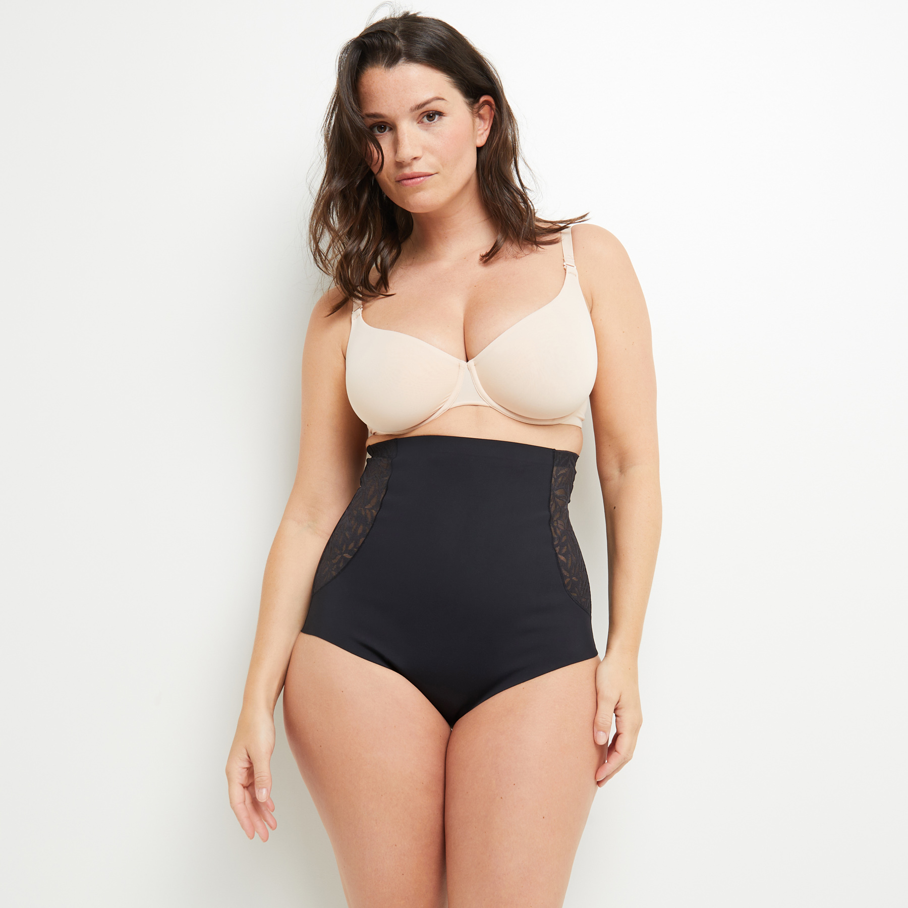 BELIEVE CULOTTE TRES HAUTE MICROFIBRE NOIR