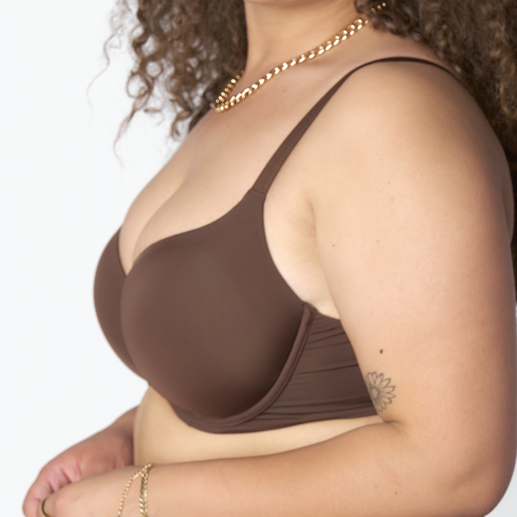 OLIVIA Soutien-gorge coques armatures CHOCOLAT