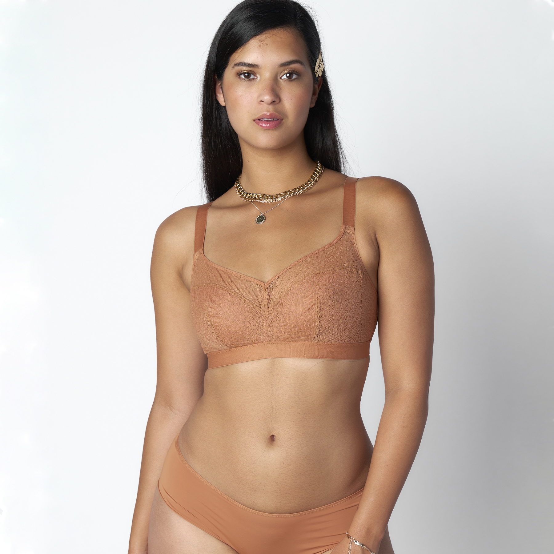 OLENA Soutien-gorge sans armatures CARAMEL