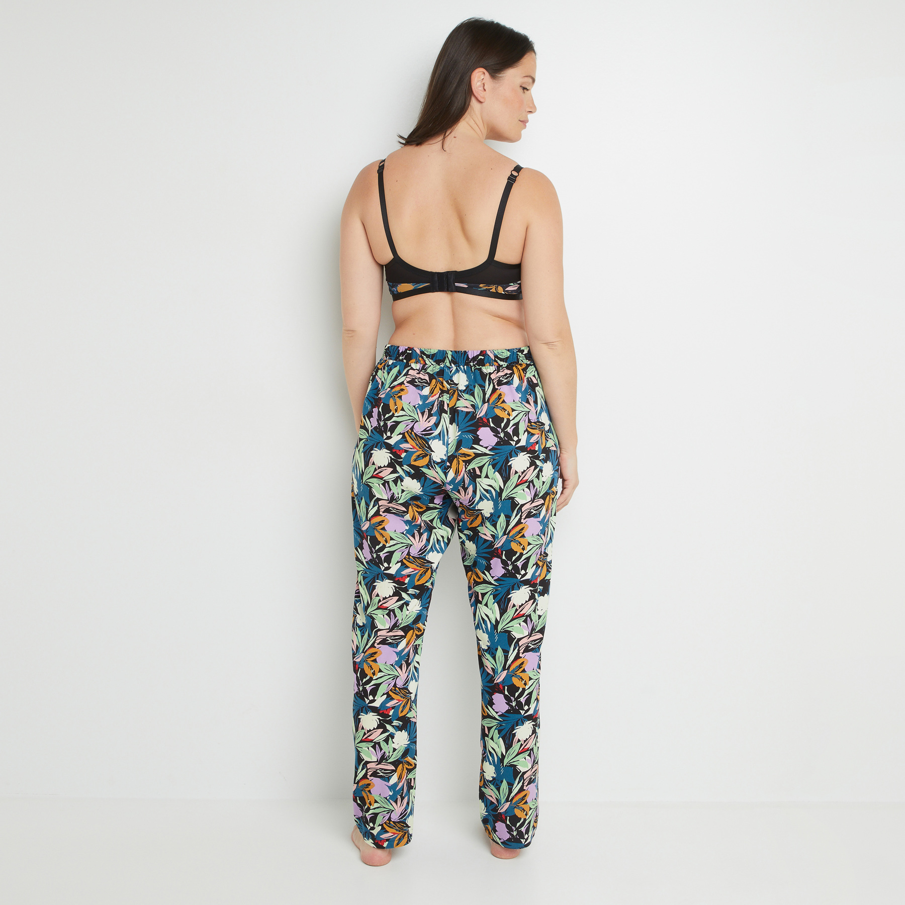 BECKIE PANTALON MULTICO BLEU