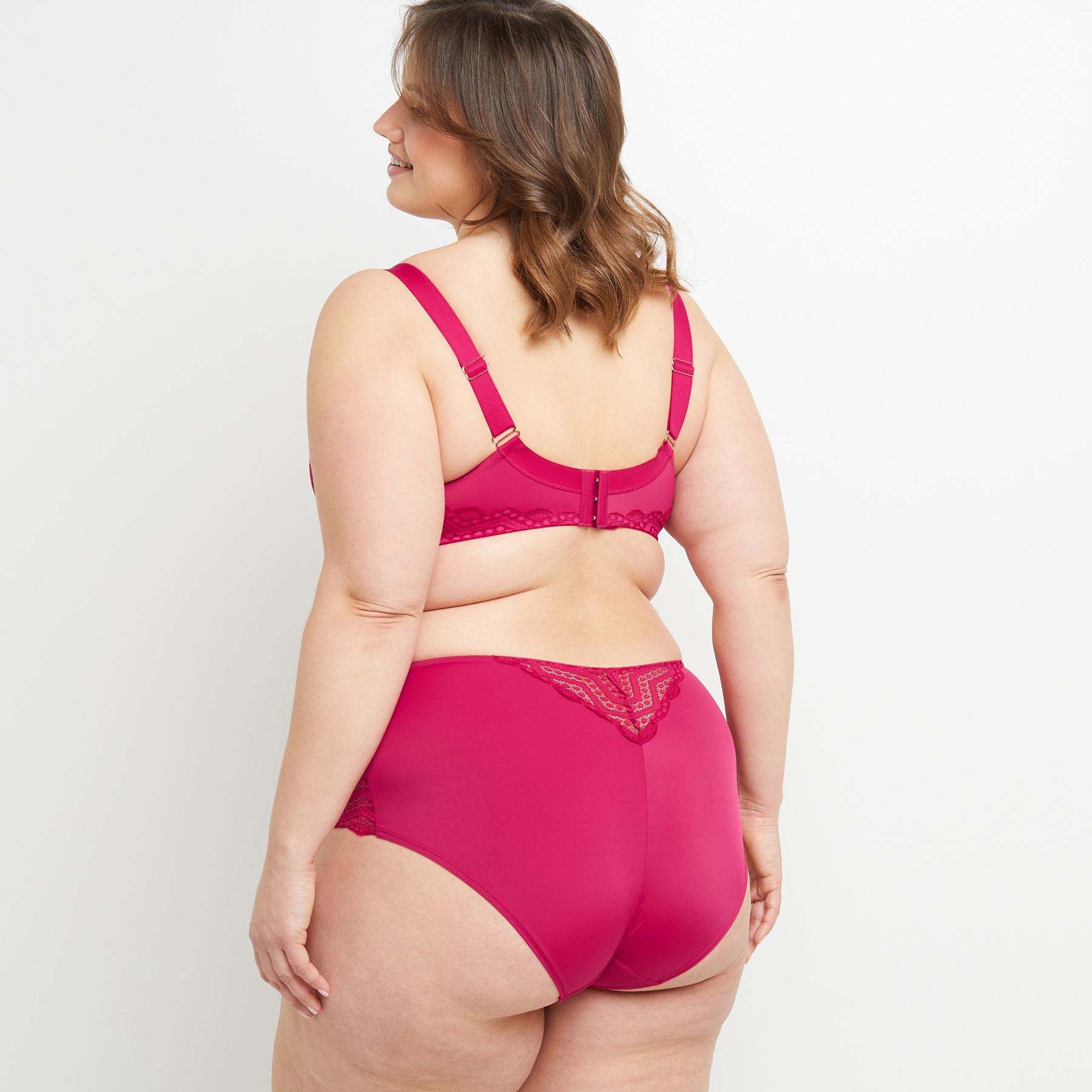 SHORTY DENTELLE FUCHSIA