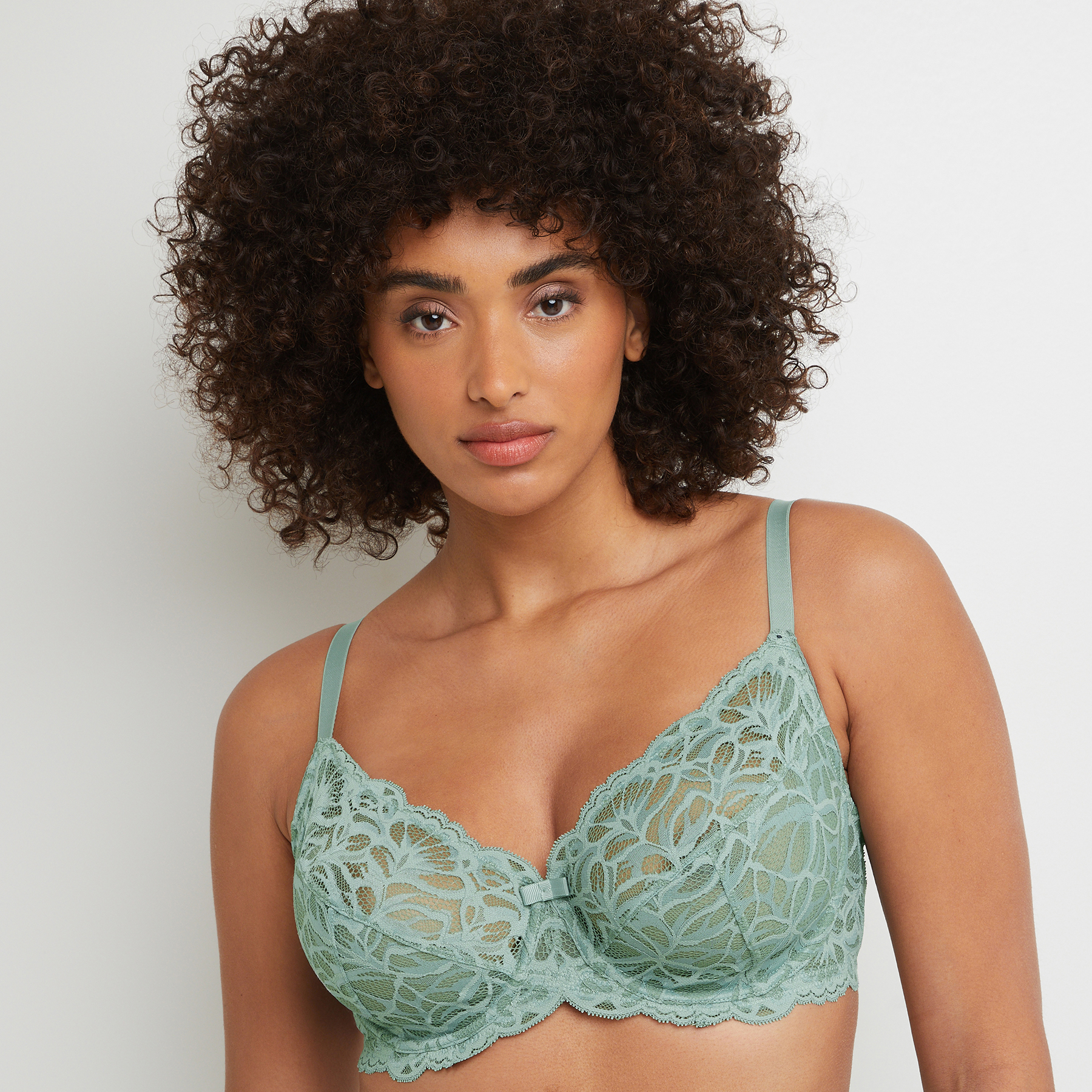 BERRIE SOUTIEN-GORGE EMBOITANT DENTELLE Vert clair