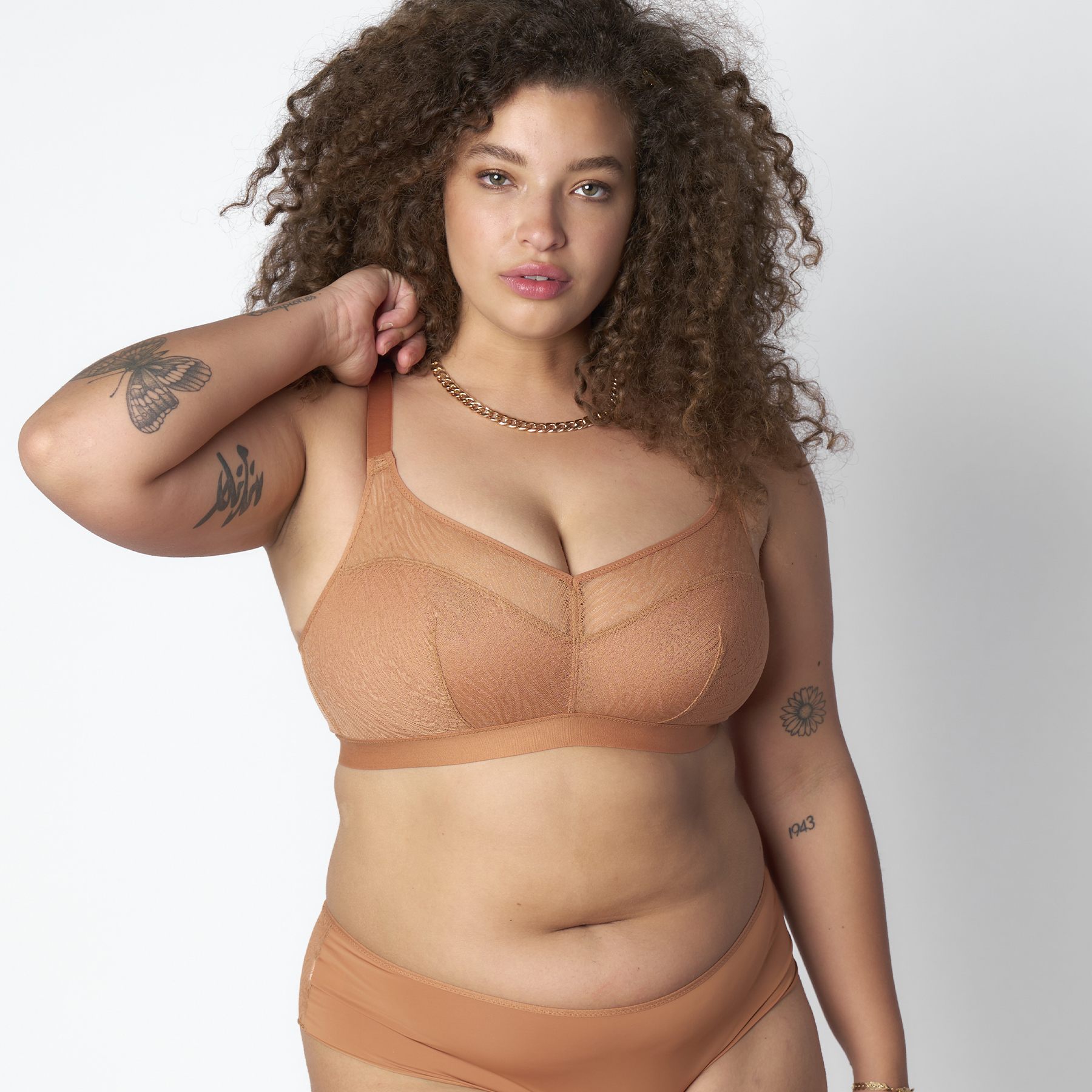 OLENA Soutien-gorge sans armatures CARAMEL