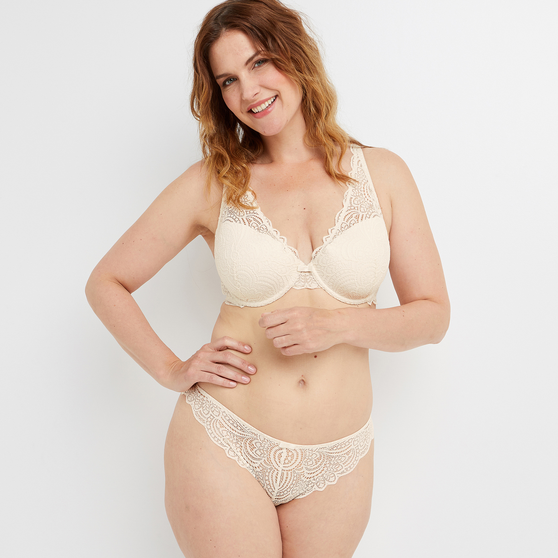 DENTELLE TANGA DENTELLE ECRU