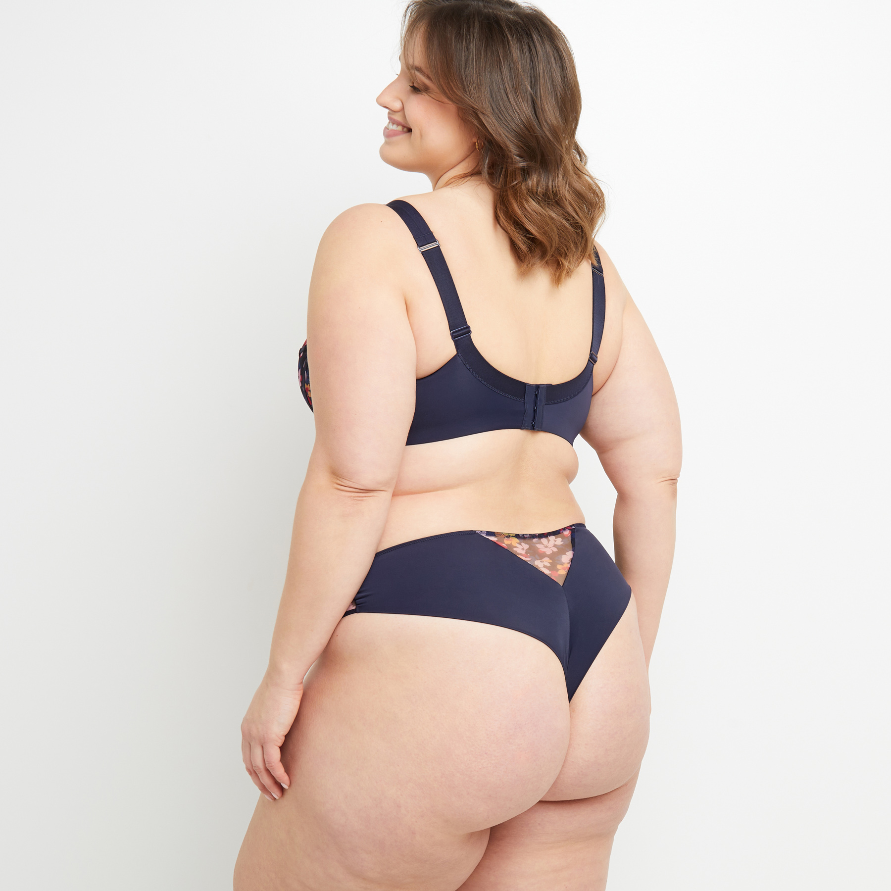 BLANCHE TANGA TULLE MULTICO BLEU