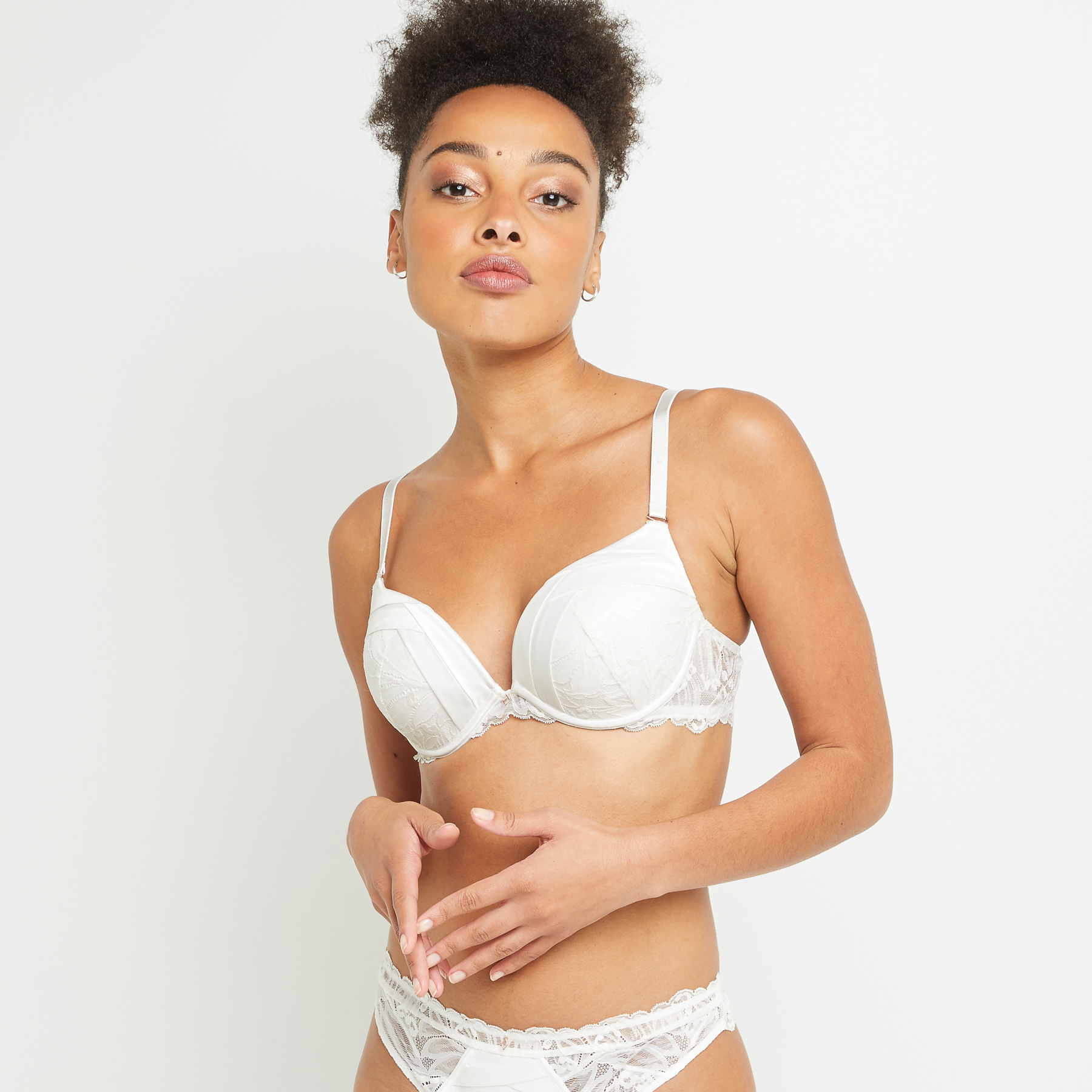 TINA SOUTIEN-GORGE PUSH UP DENTELLE BLANC