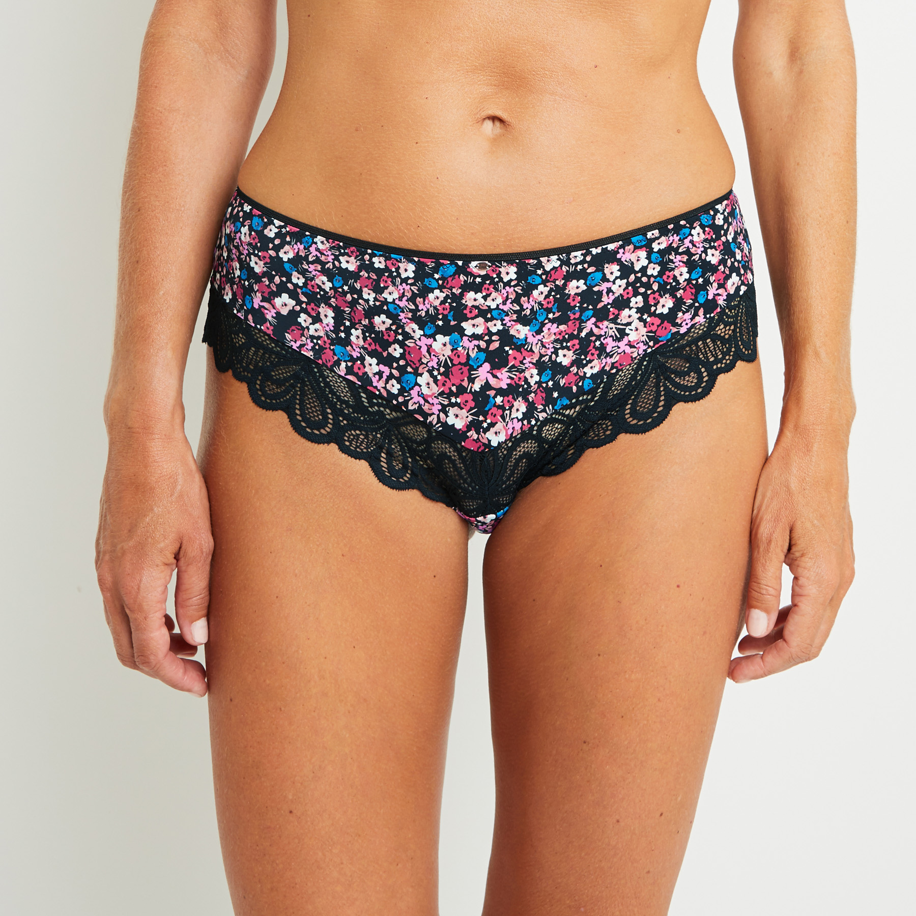 SYARA SHORTY MICROFIBRE NOIR/ROSE