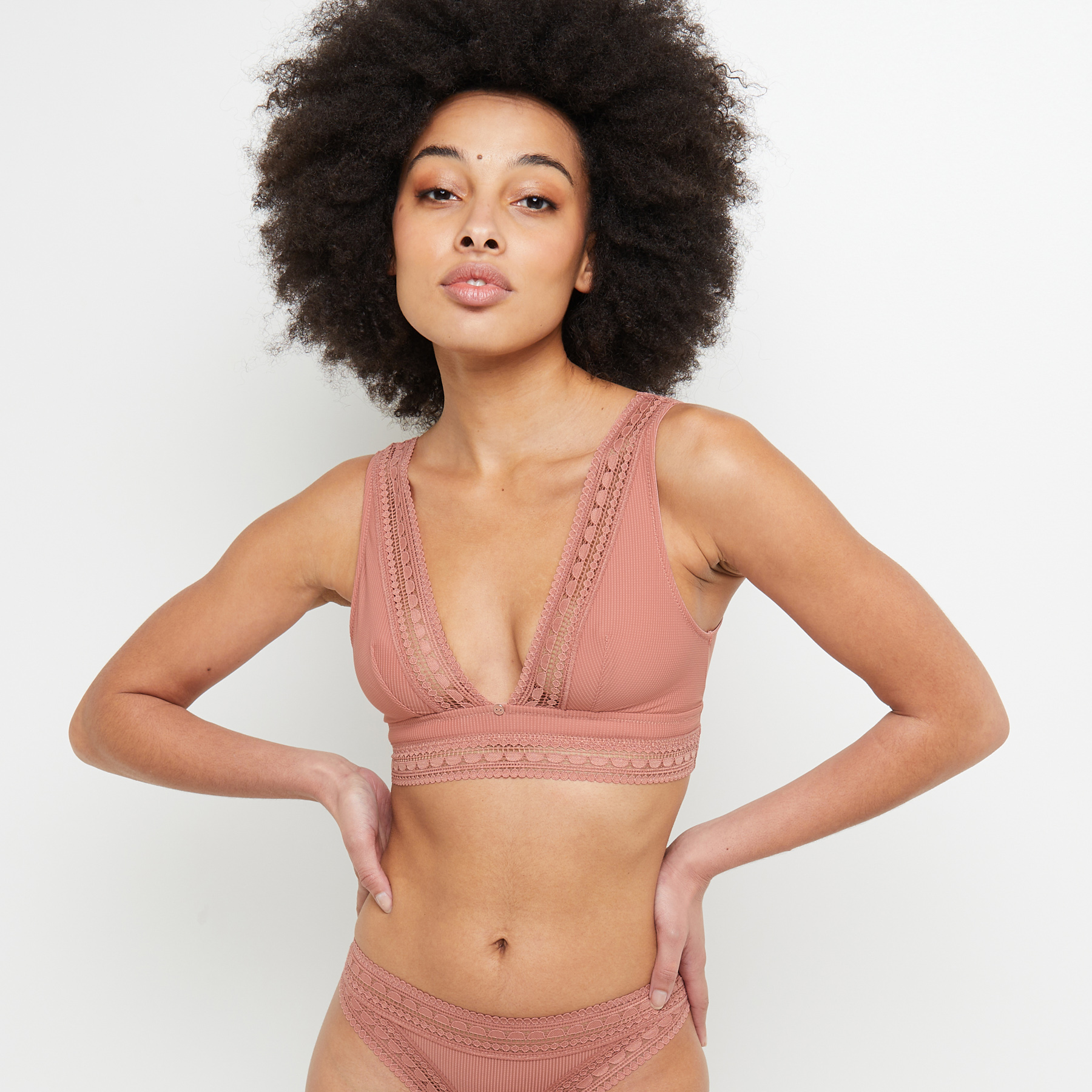 BEN SOUTIEN-GORGE SANS ARMATURES ROSE