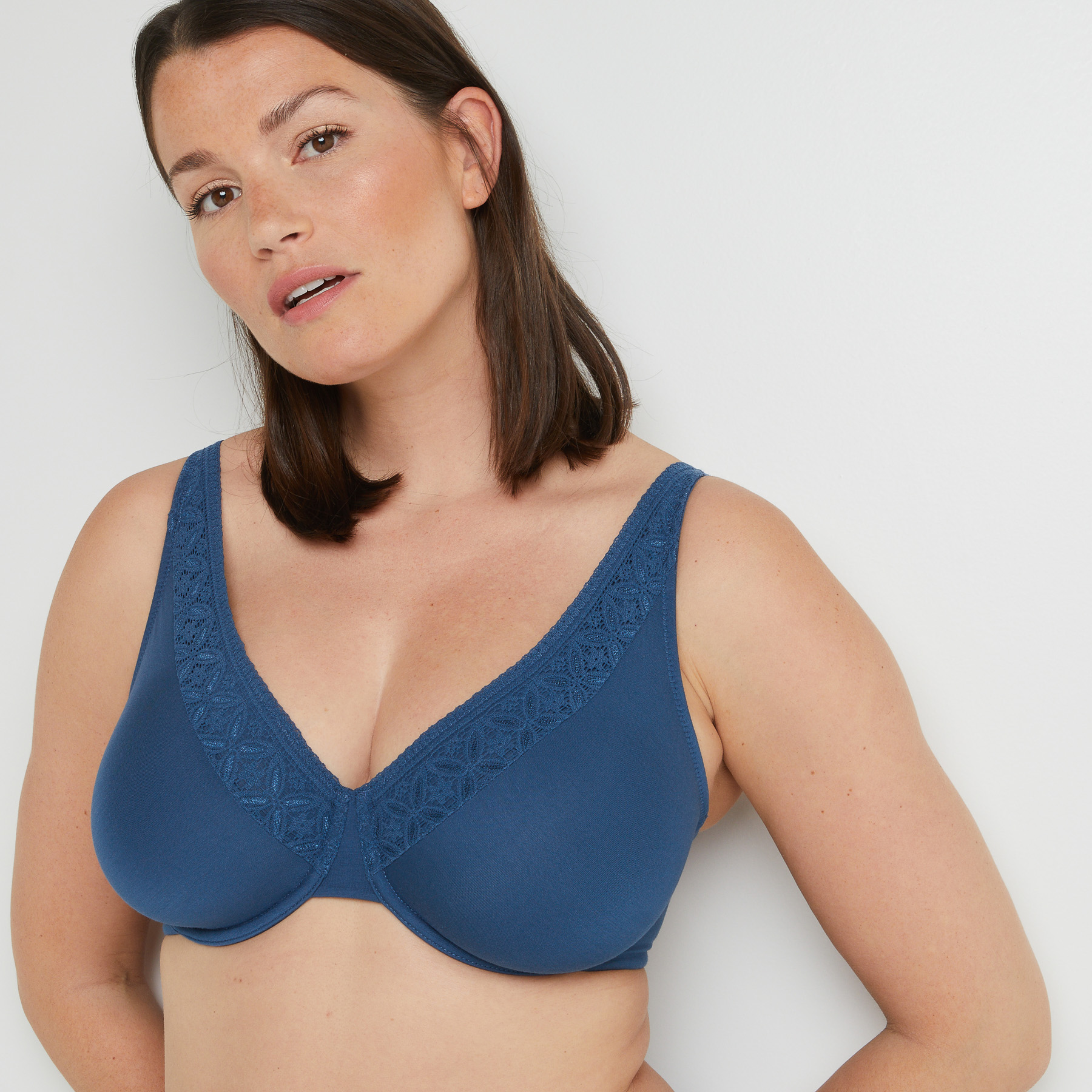 ALBA SOUTIEN-GORGE FOULARD BLEU