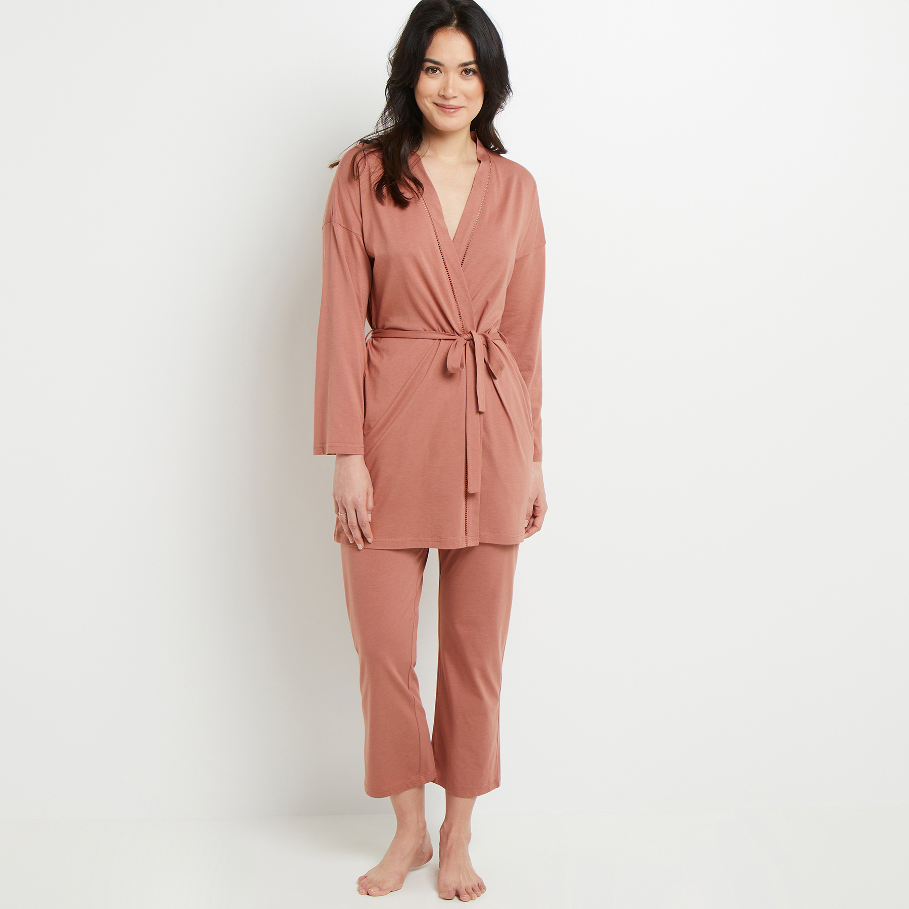 BAMBI DESHABILLE COTON ROSE