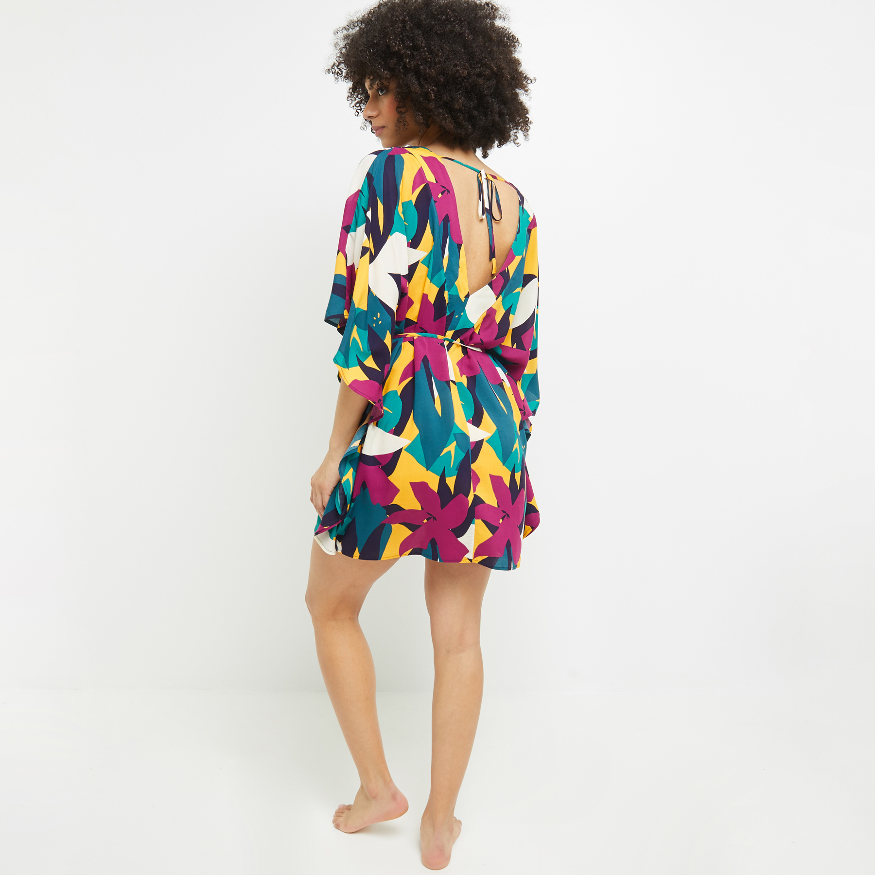 TUNIQUE BEACHWEAR MULTICO ROSE