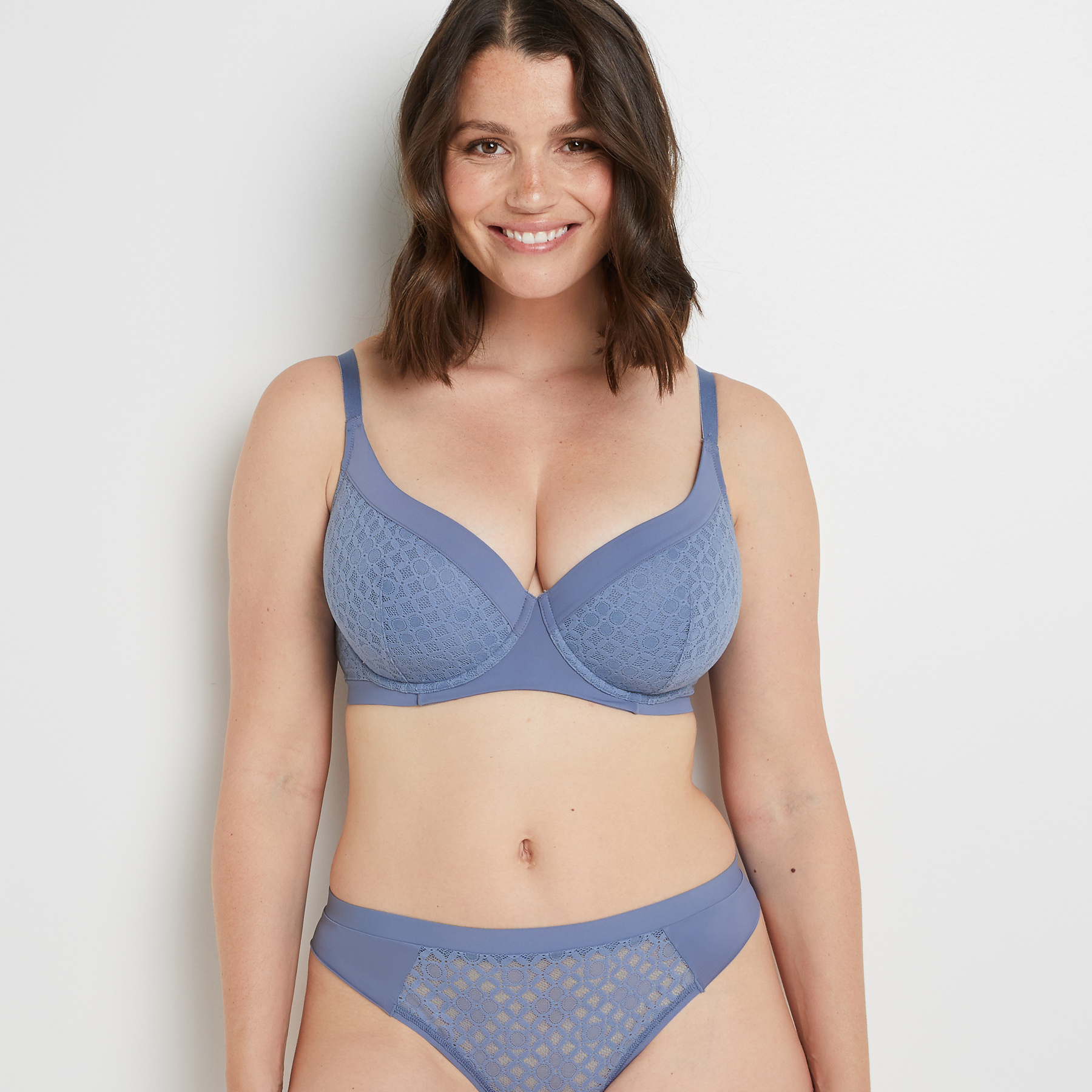 ALMA SOUTIEN-GORGE AMPLIFORME DENTELLE BLEU