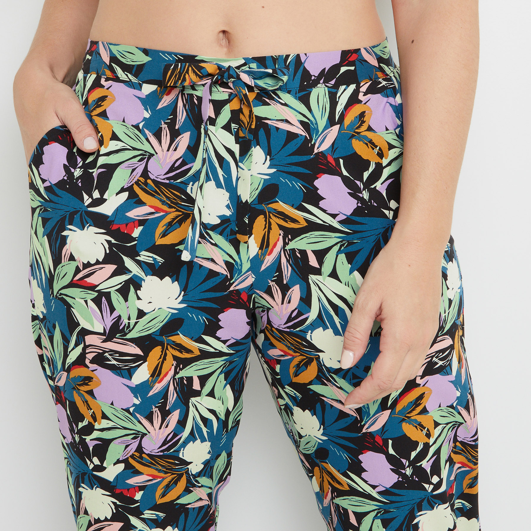 BECKIE PANTALON MULTICO BLEU