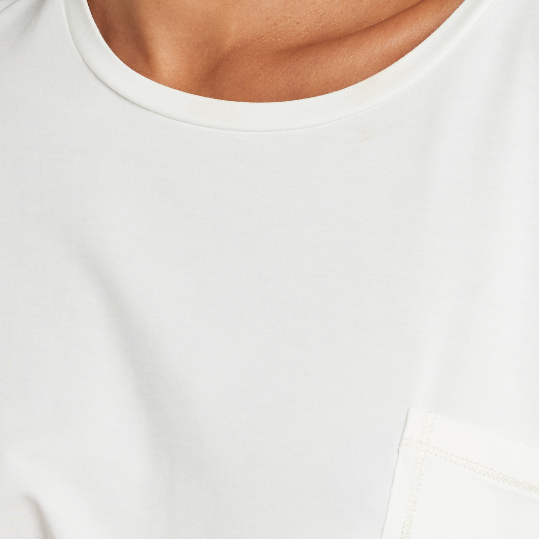 TEE SHIRT MANCHES COURTES MODAL IVOIRE