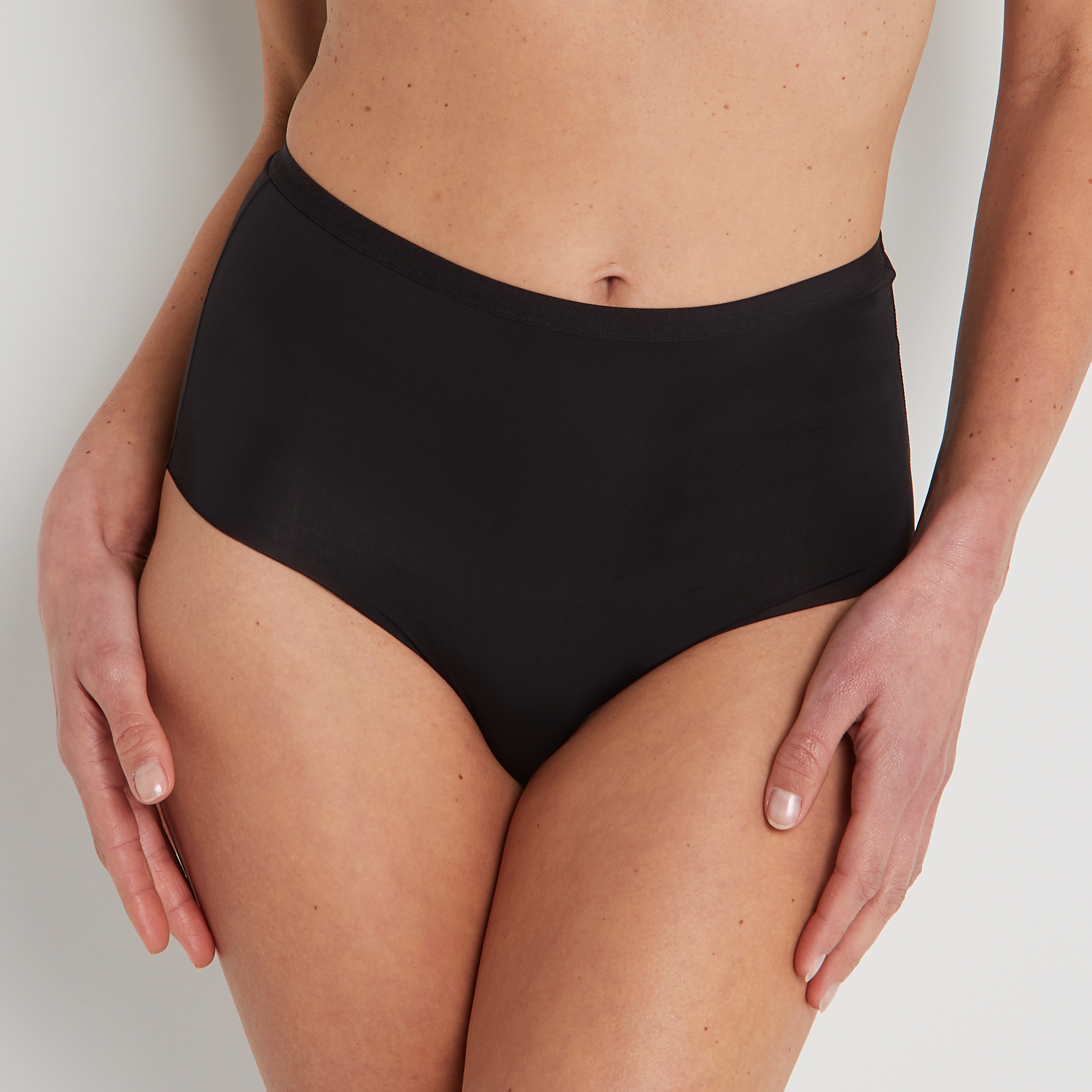 INVISIBLE CULOTTE TAILLE HAUTE MICROFIBR NOIR