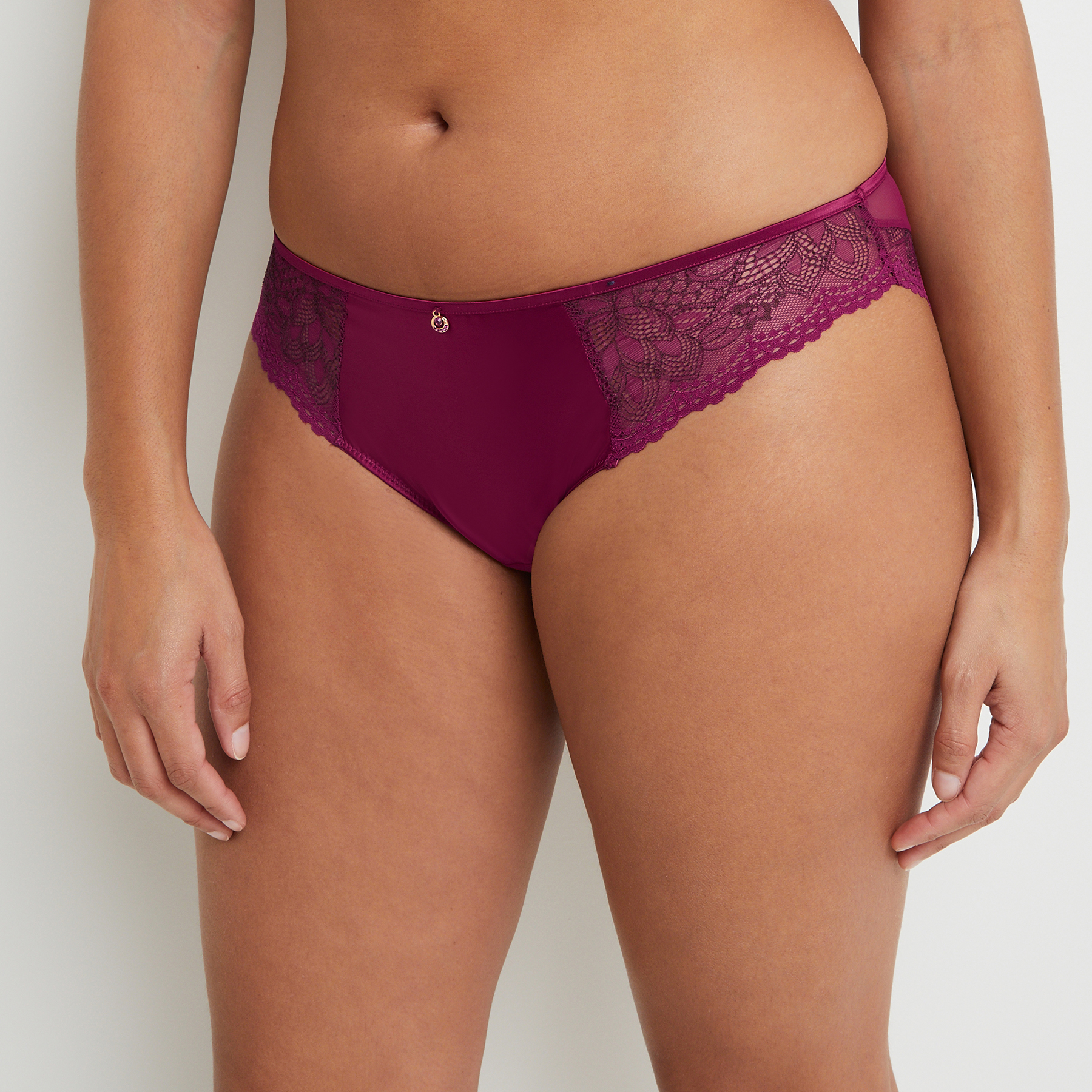 BALI CULOTTE DENTELLE BORDEAUX