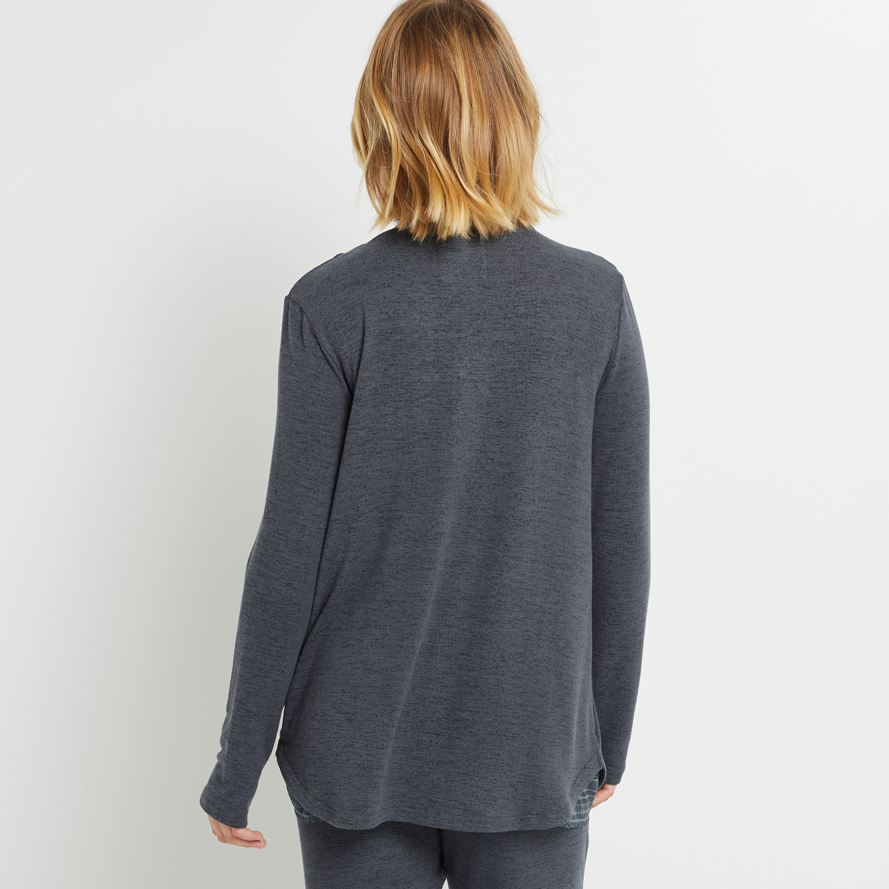 TEE SHIRT MANCHES LONGUES ARDOISE