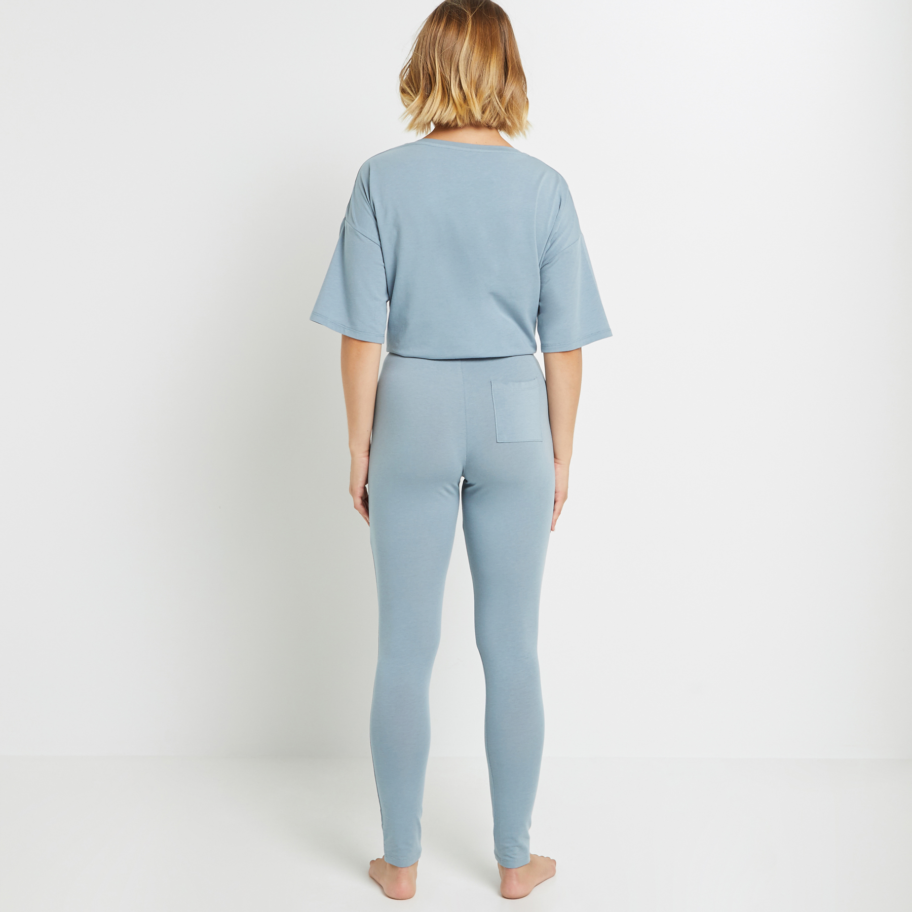 LEGGING COTON GRIS