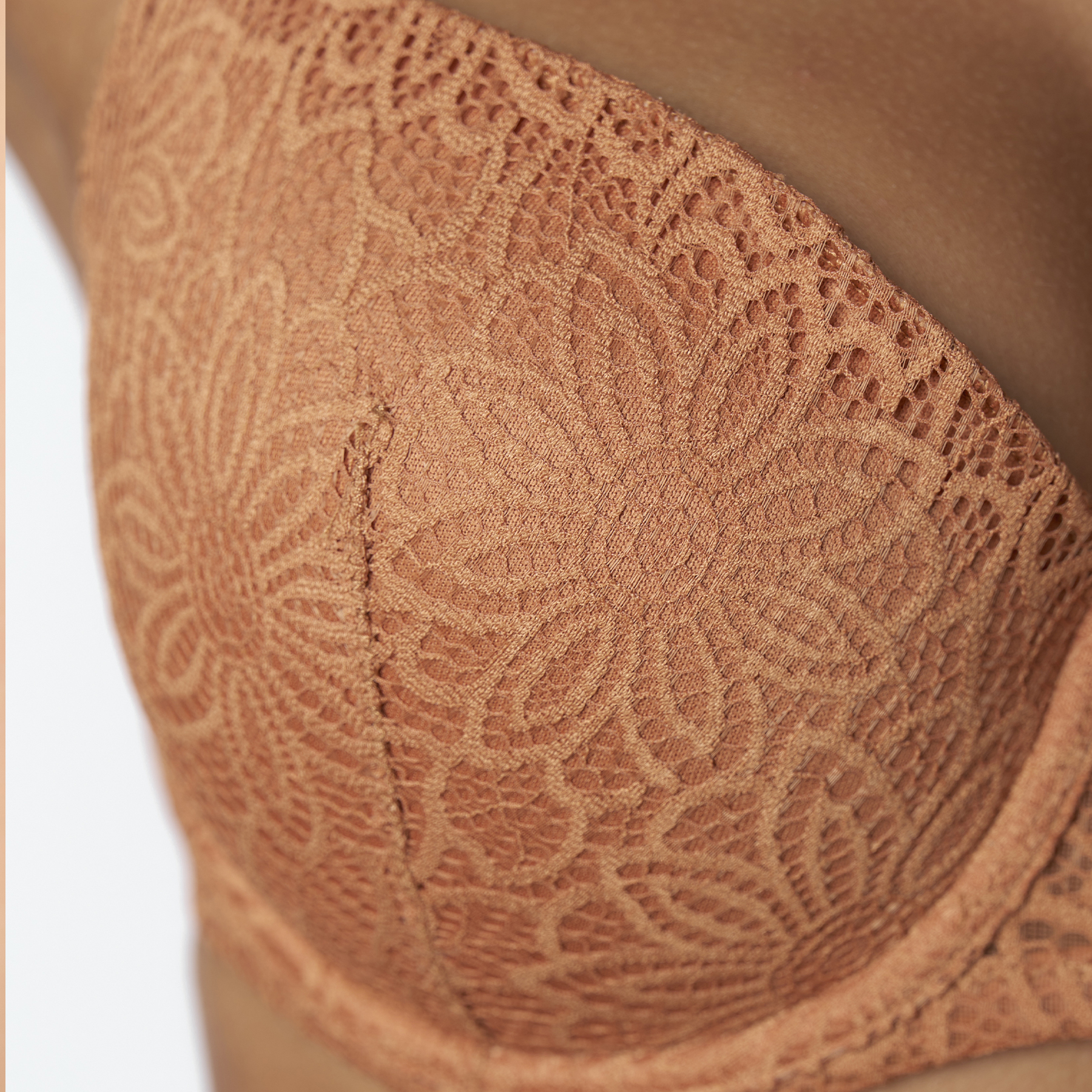 DAYA Soutien-gorge coques armatures CARAMEL