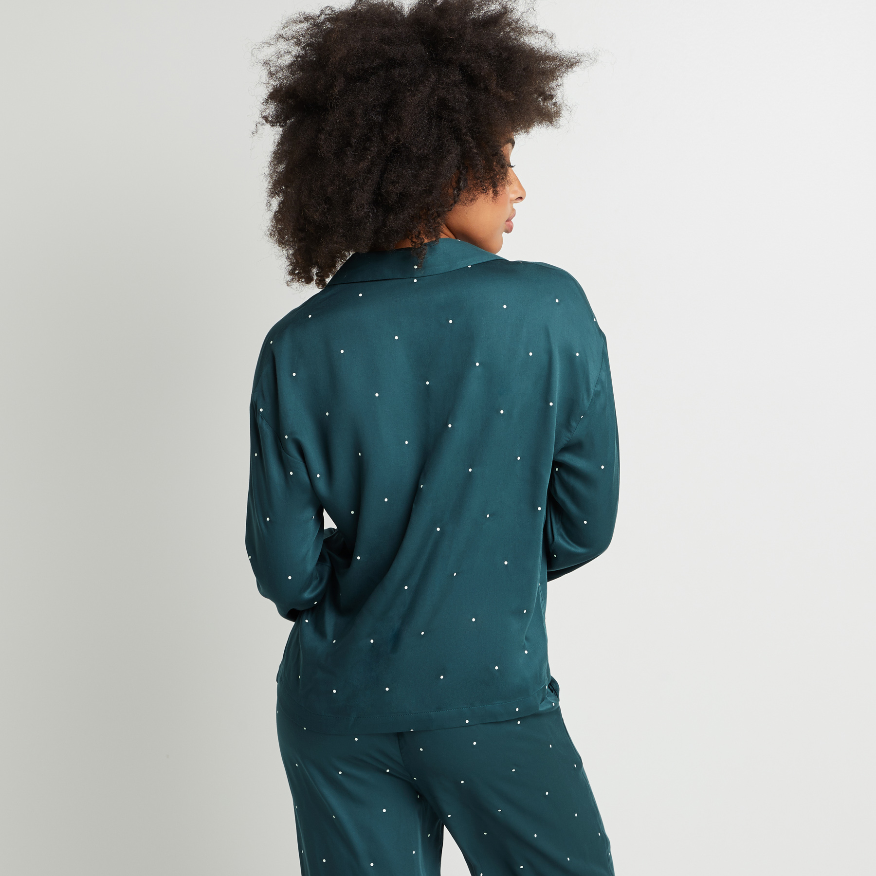 AROME CHEMISE DE PYJAMA VISCOSE VERT