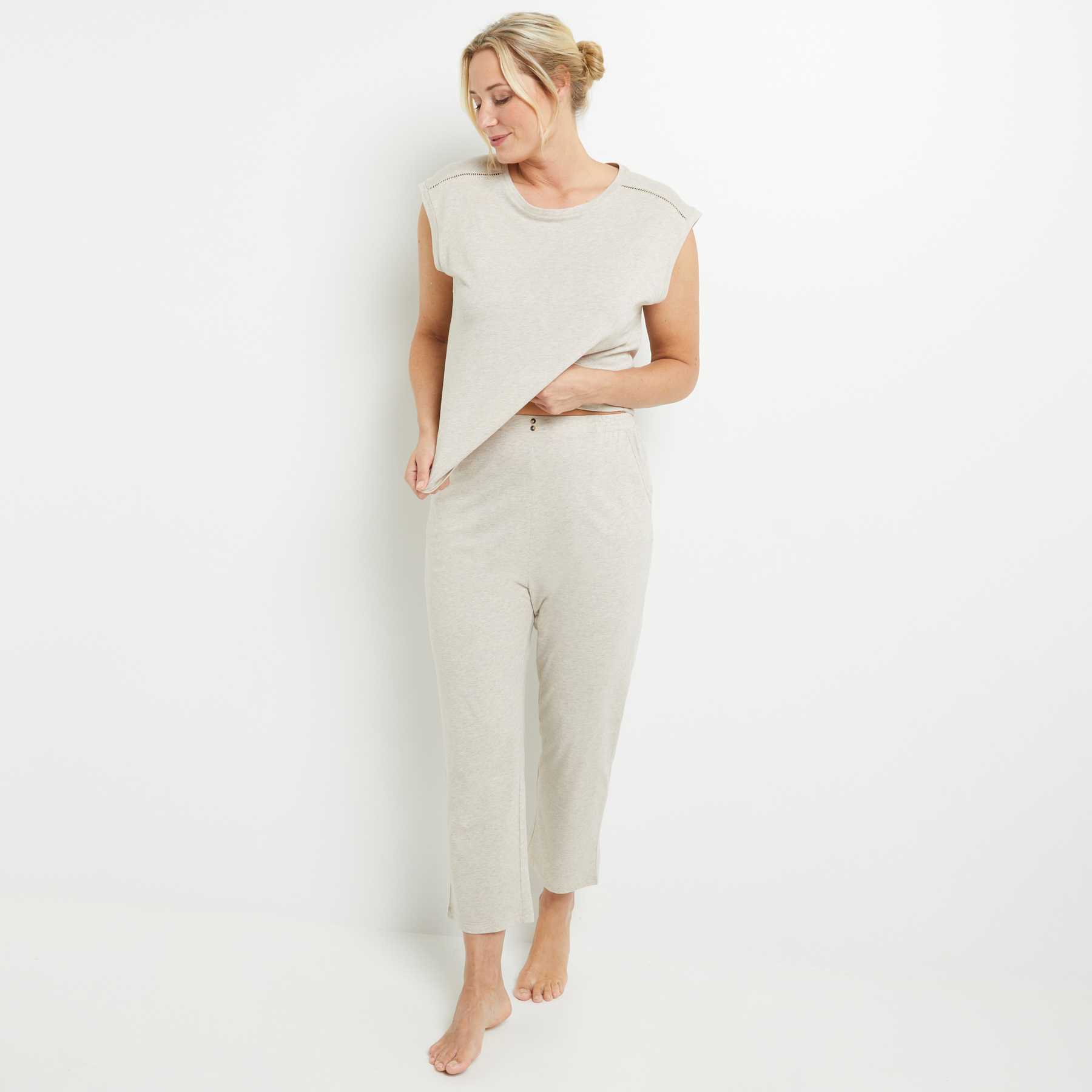 BAMBI PANTACOURT COTON BEIGE