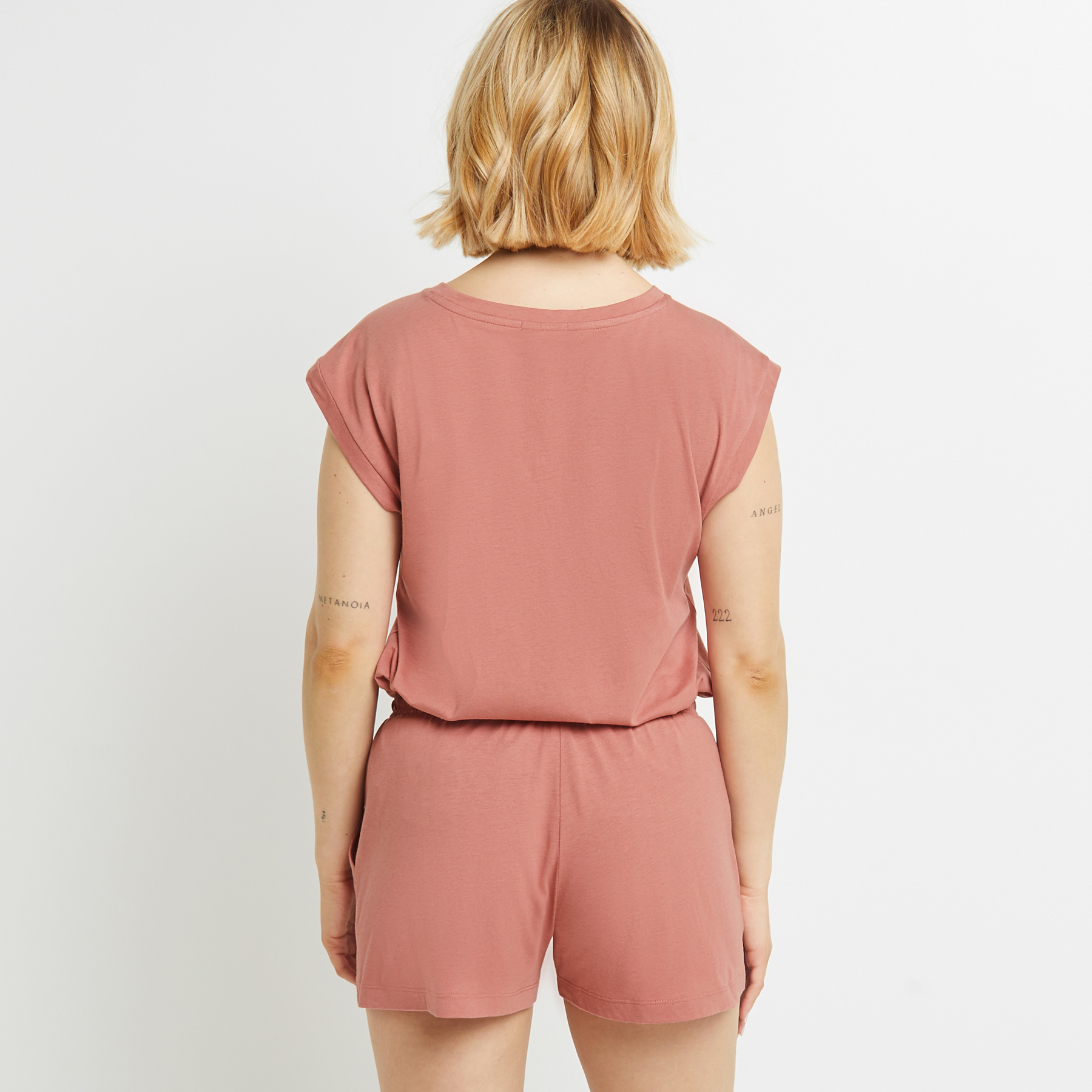 SHORT COTON ROSE