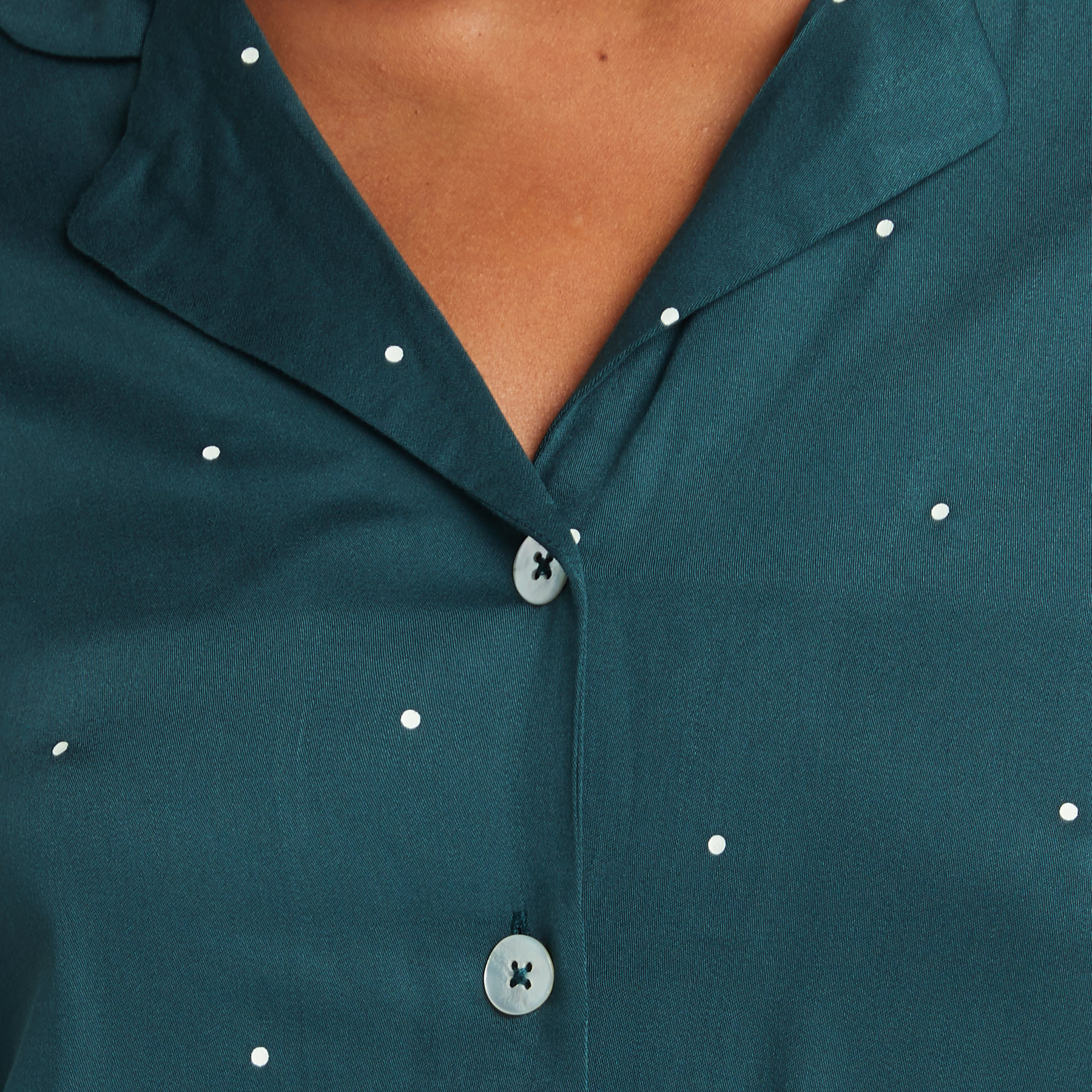 AROME CHEMISE DE PYJAMA VISCOSE VERT