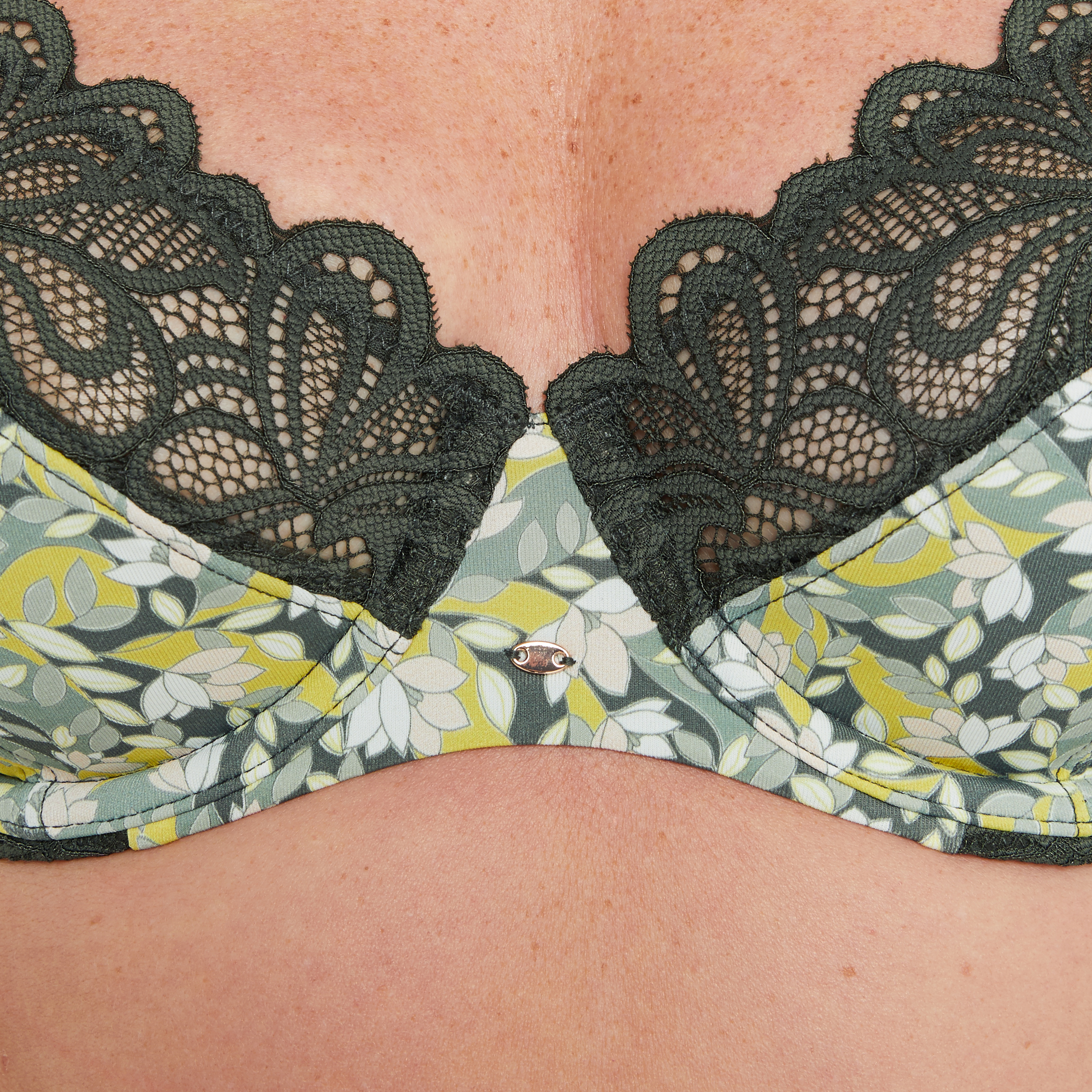 SOUTIEN-GORGE EMBOITANT IVOIRE/KAKI