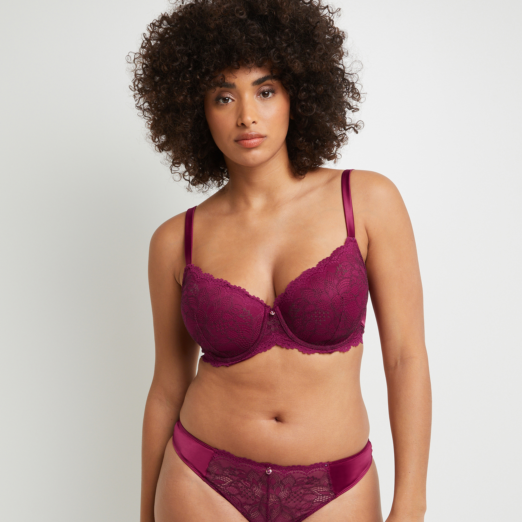 BALI SOUTIEN-GORGE AMPLIFORME EMBOITANT BORDEAUX