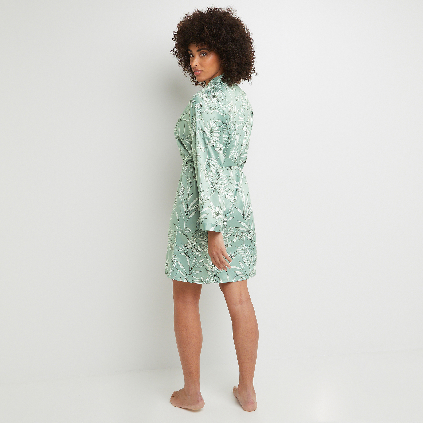 BARNEY DESHABILLE SATIN IMPRIMEE Vert clair