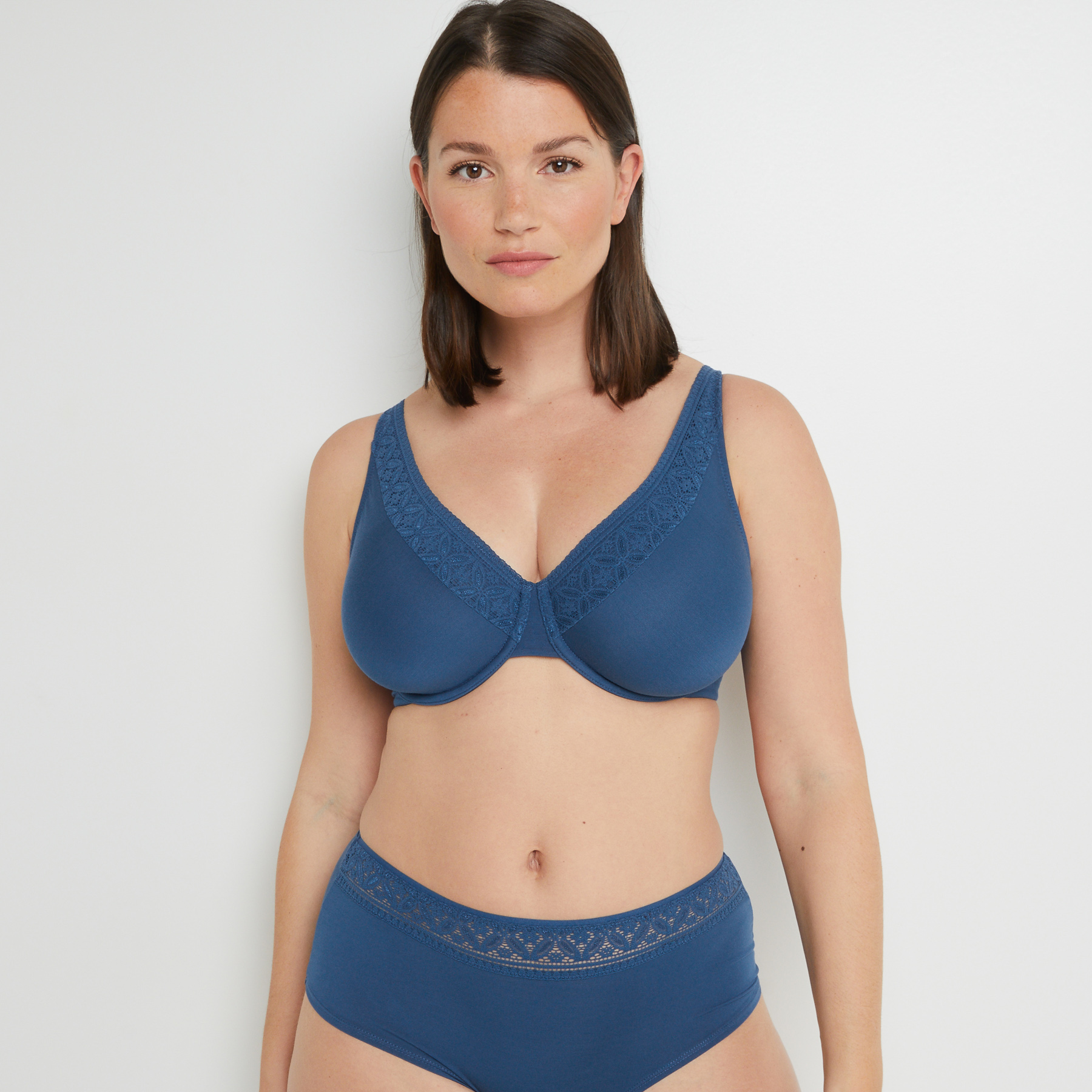 ALBA SOUTIEN-GORGE FOULARD BLEU