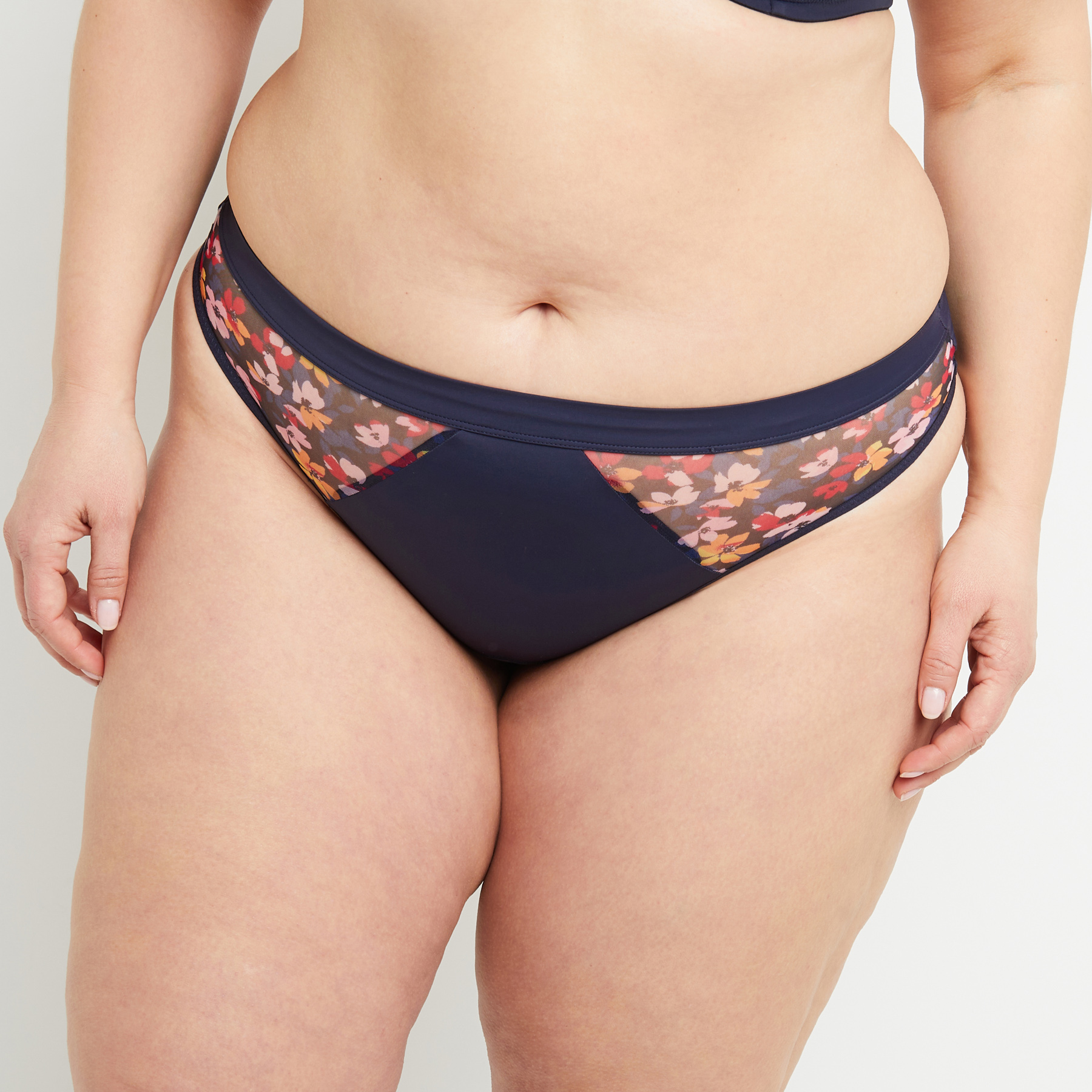 BLANCHE TANGA TULLE MULTICO BLEU