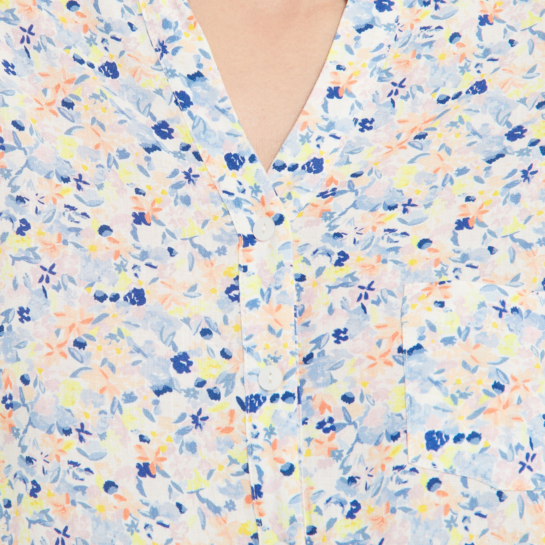 CHEMISE IMPRIME MULTICO BLEU