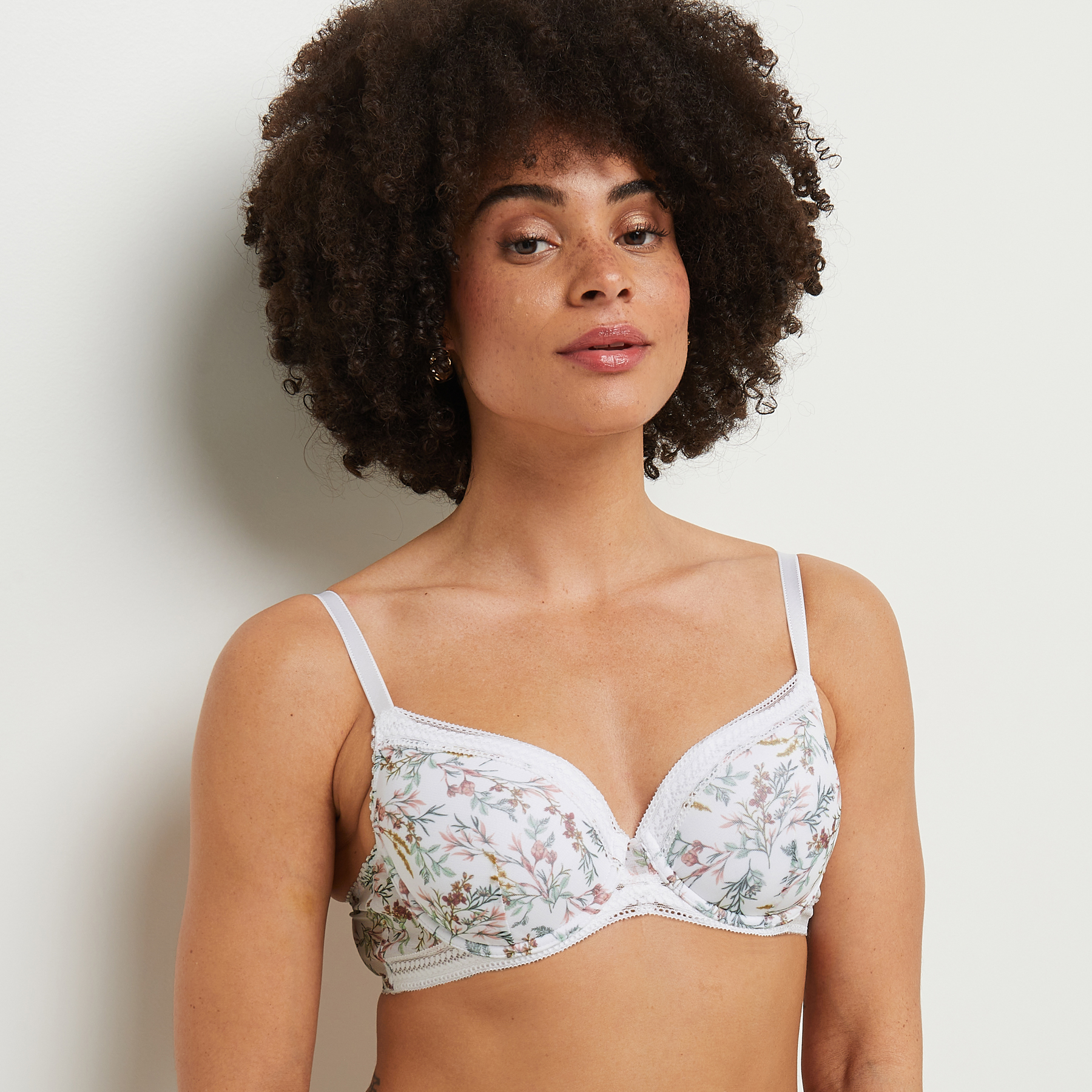BEBEL SOUTIEN-GORGE AMPLI EMBOITANT MULTICO BLANC