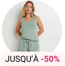 Pyjamas et nuisettes jusqu'à -50%